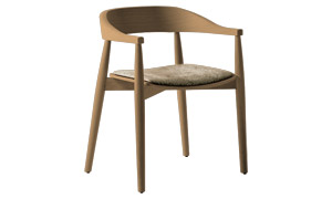Chaise en chêne rouge CR-EMMA
